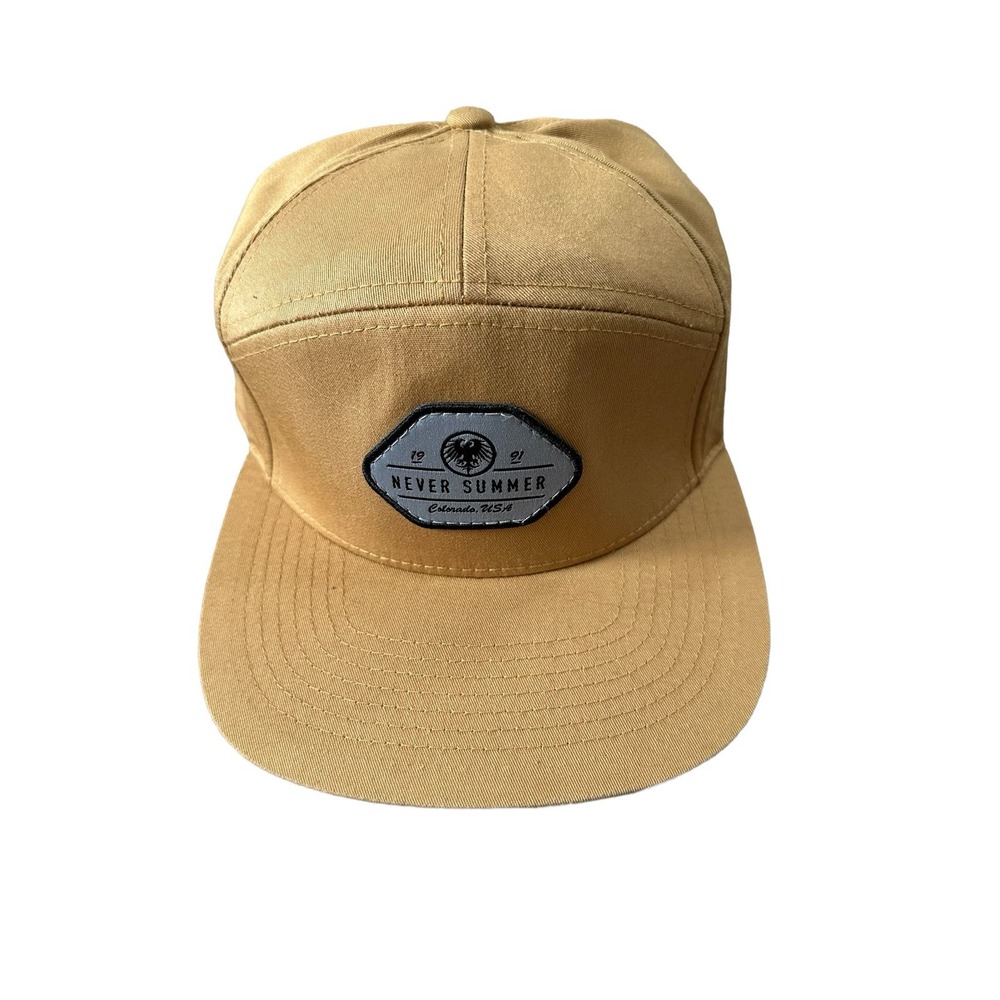 Never Summer Colorado Patch Khaki Canvas Adjustable Hat Cap